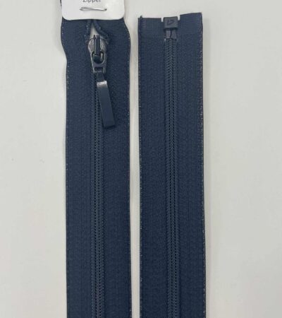 Spiralinis išsegamas užtrauktukas Tamsiai mėlynas, 45 cm