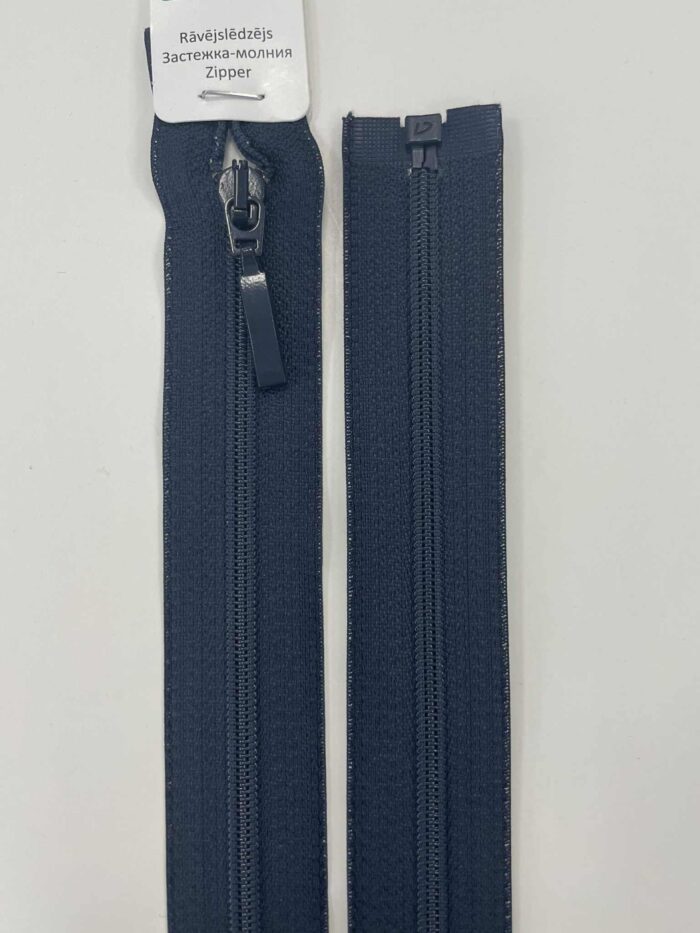 Spiralinis išsegamas užtrauktukas Tamsiai mėlynas, 45 cm