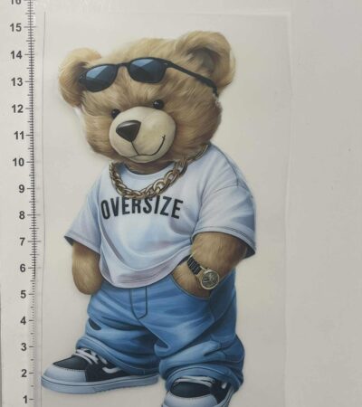 Termoaplikacija Meškiukas Oversize rūbais