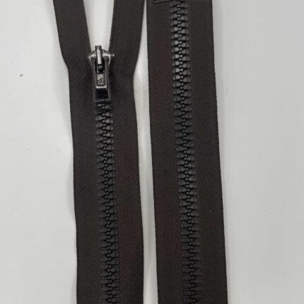 Užtrauktukas Tamsiai rudas, 80 cm