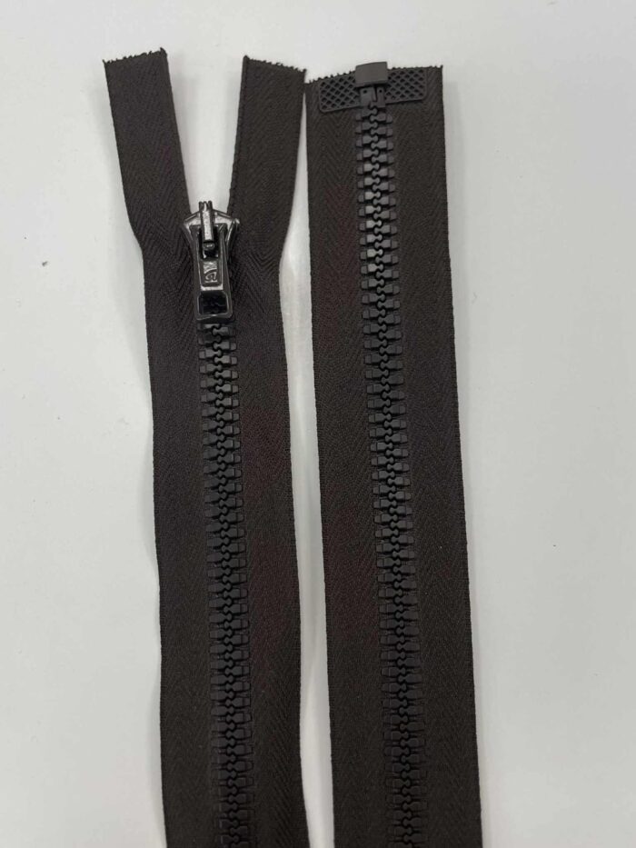 Užtrauktukas Tamsiai rudas, 80 cm