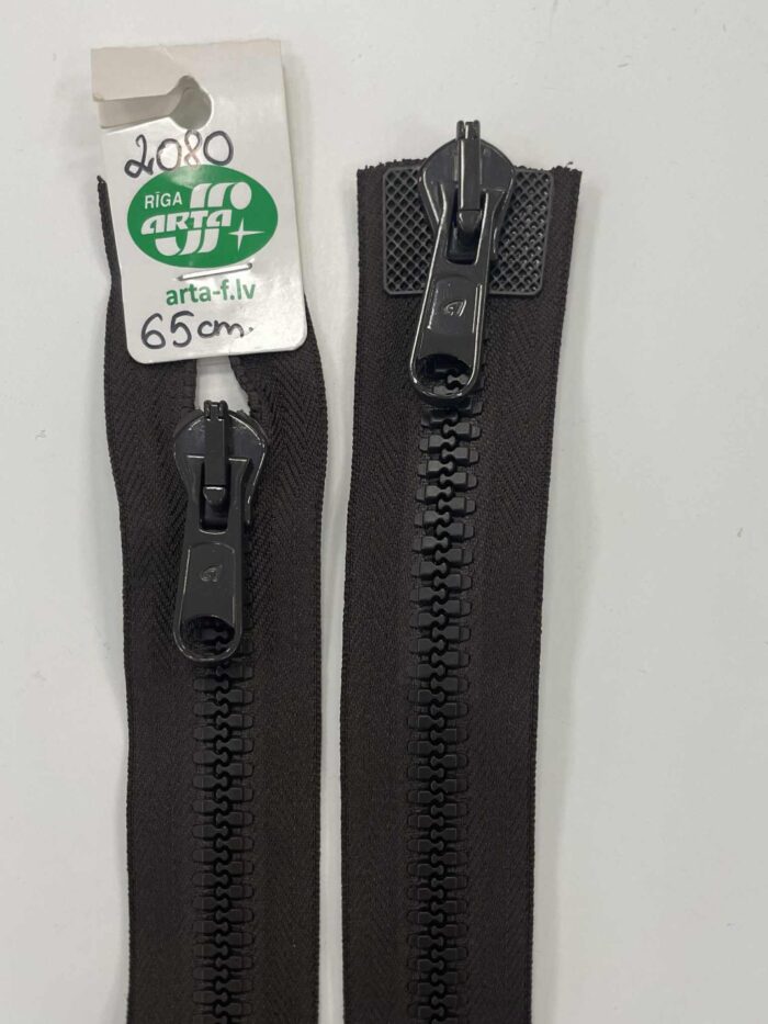 Dvipusis užtrauktukas Tamsiai mėlynas, 65 cm