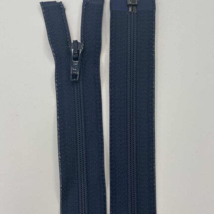 Spiralinis išsegamas užtrauktukas "Tamsus mėlynas", 40 cm
