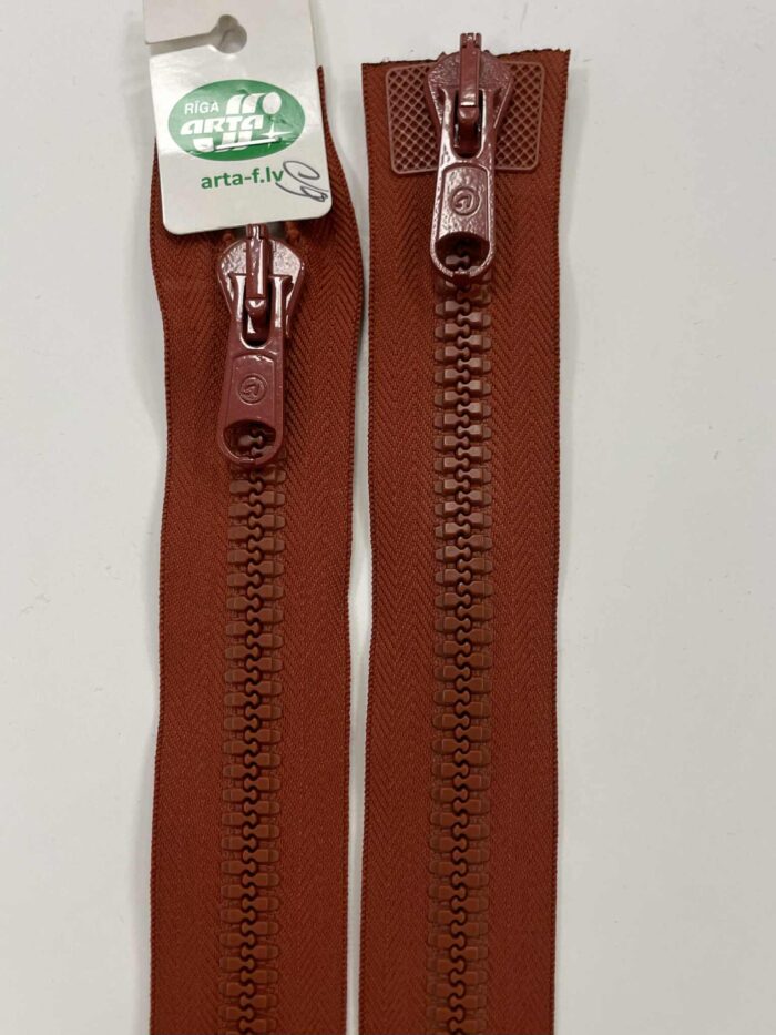 Dvipusis užtrauktukas Plytinė,60 cm