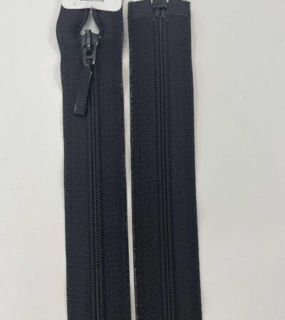 Spiralinis išsegamas užtrauktukas Juodas, 45 cm