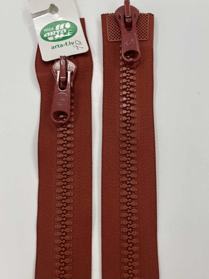 Dvipusis užtrauktukas Plytinis, 70 cm