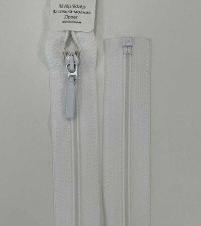 Spiralinis išsegamas užtrauktukas "Baltas", 40 cm