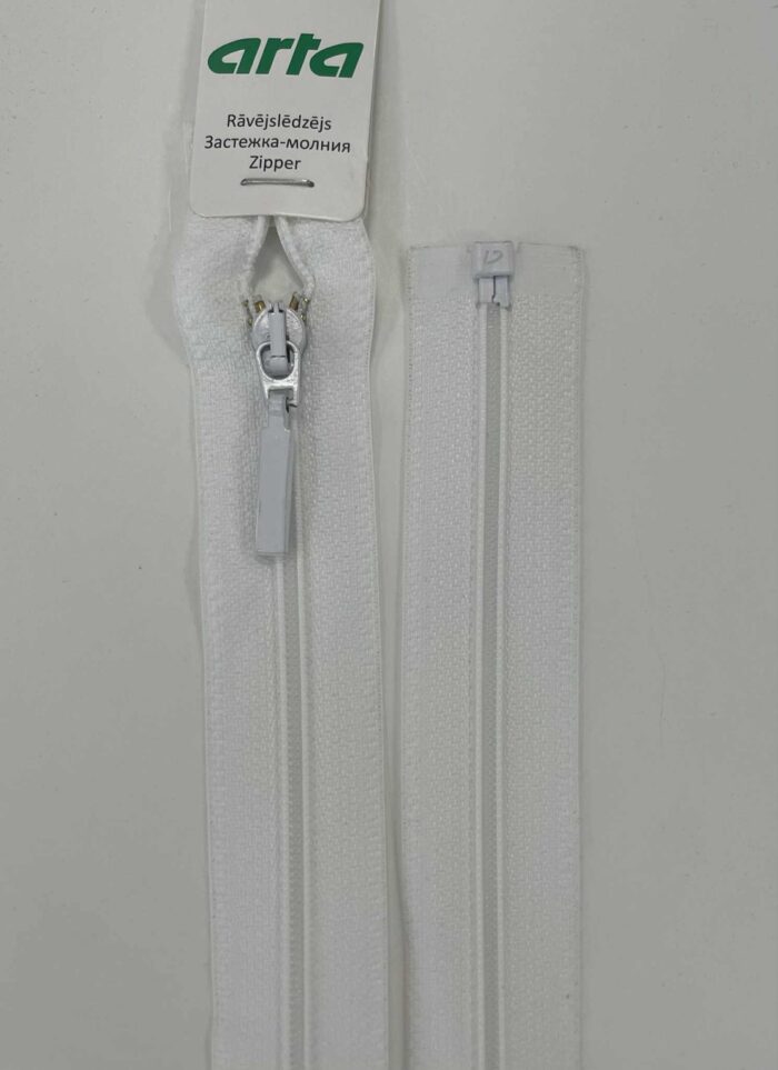 Spiralinis išsegamas užtrauktukas "Baltas", 40 cm
