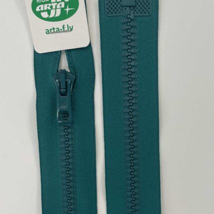 Išsegamas užtrauktukas Žalias, 90 cm — siuvimo užtrauktukai | Trys Pelėdos