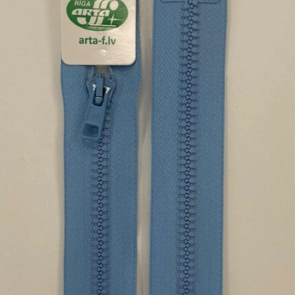 Išsegamas užtrauktukas Žydras, 90 cm — siuvimo užtrauktukai | Trys Pelėdos