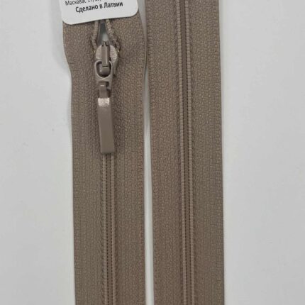 Spiralinis išsegamas užtrauktukas "Smėlinis", 40 cm — siuvimo užtrauktukai | Trys Pelėdos