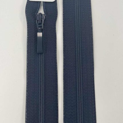 Spiralinis išsegamas užtrauktukas Tamsiai mėlynas, 40 cm — siuvimo užtrauktukai | Trys Pelėdos