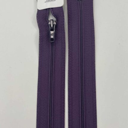 Spiralinis išsegamas užtrauktukas Violetinis, 65 cm — siuvimo užtrauktukai | Trys Pelėdos