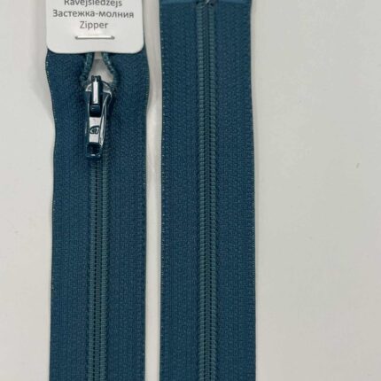 Spiralinis užtrauktukas Tamsi turkio, 70 cm — siuvimo užtrauktukai | Trys Pelėdos