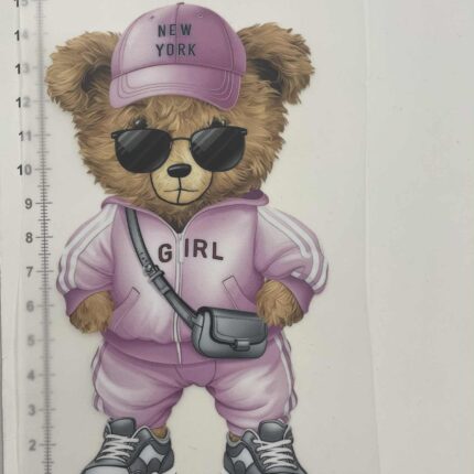 Termoaplikacija Meškiukė Girl — siuvimo aplikacijos | Trys Pelėdos