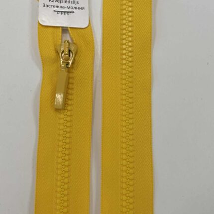 Užtrauktukas Geltonas, 80 cm — siuvimo užtrauktukai | Trys Pelėdos
