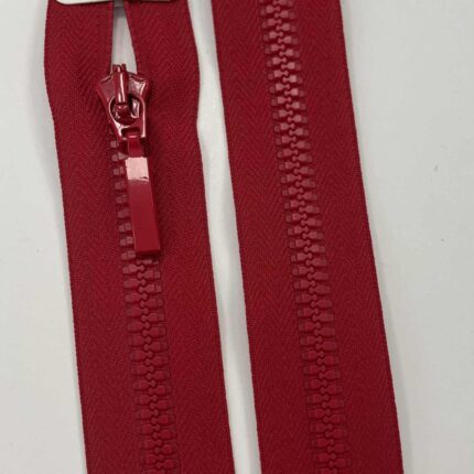 Užtrauktukas Raudonas, 80 cm — siuvimo užtrauktukai | Trys Pelėdos