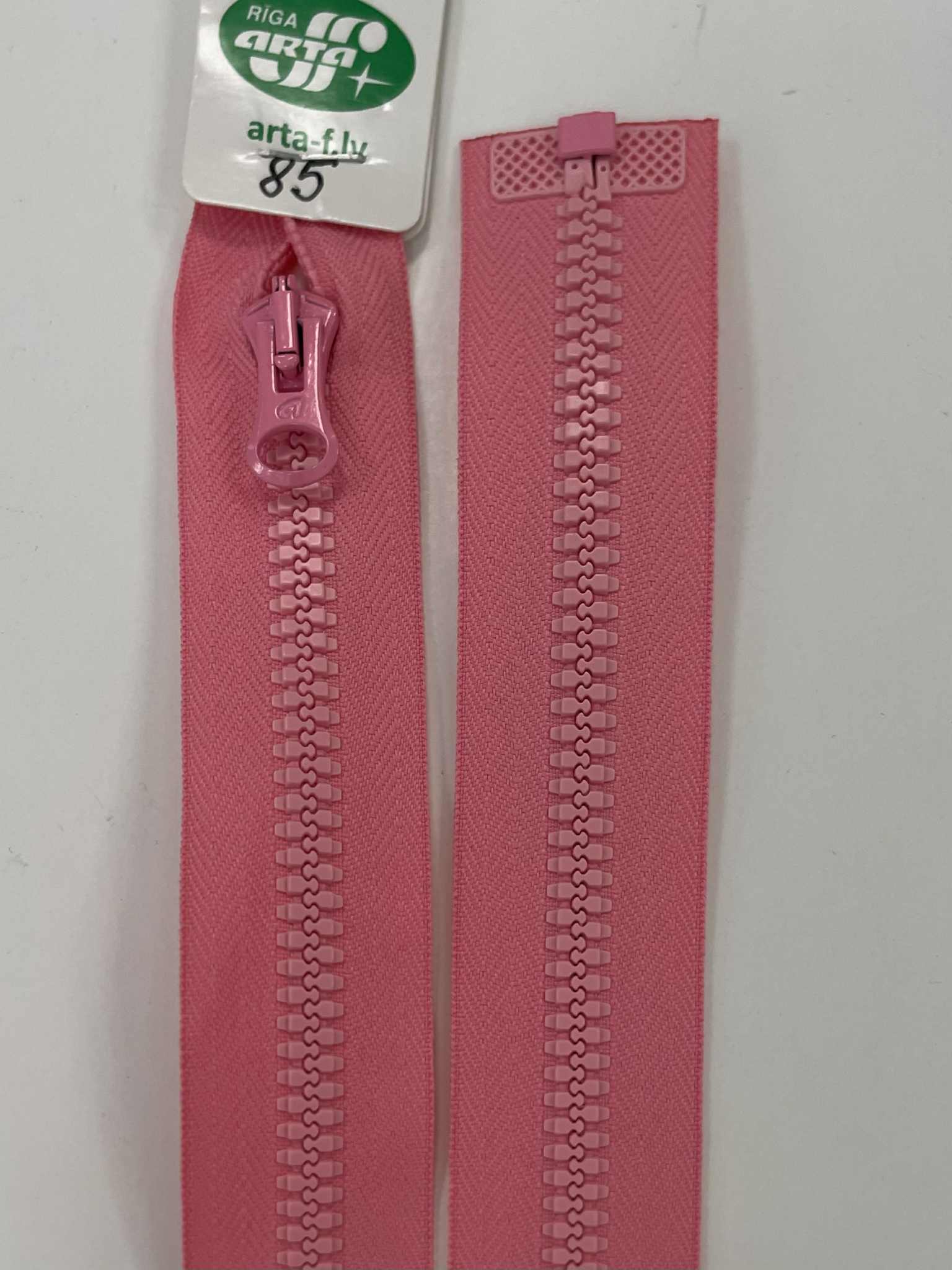 Užtrauktukas Rožinis, 85 cm — siuvimo užtrauktukai | Trys Pelėdos
