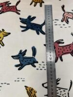 Soft veliūras su skaitmenine spauda Šuniukai bėgioja