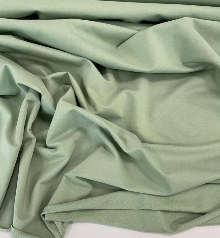 Kilpinis trikotažas SAGE GREEN, 240 g/m2