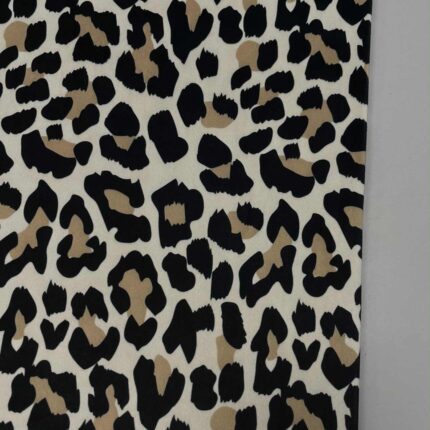 Soft veliūras su skaitmennine spauda Leopardo raštas