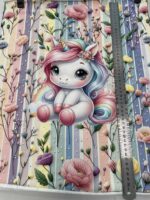 Kilpinio, skaitmeninės spaudos trikotažo panelė Vienaragis