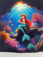 Kilpinio, skaitmeninės spaudos trikotažo panelė Undinėlė