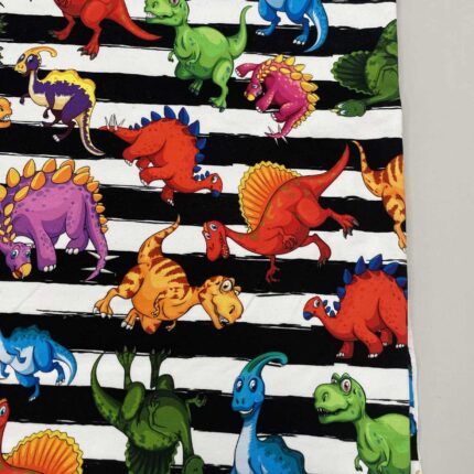 Kilpinis, skaitmeninės spaudos trikotažas Salvoti dinozaurai — trikotažas | Trys Pelėdos