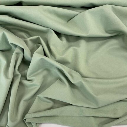 Kilpinis trikotažas SAGE GREEN, 240 g/m2 — trikotažas | Trys Pelėdos