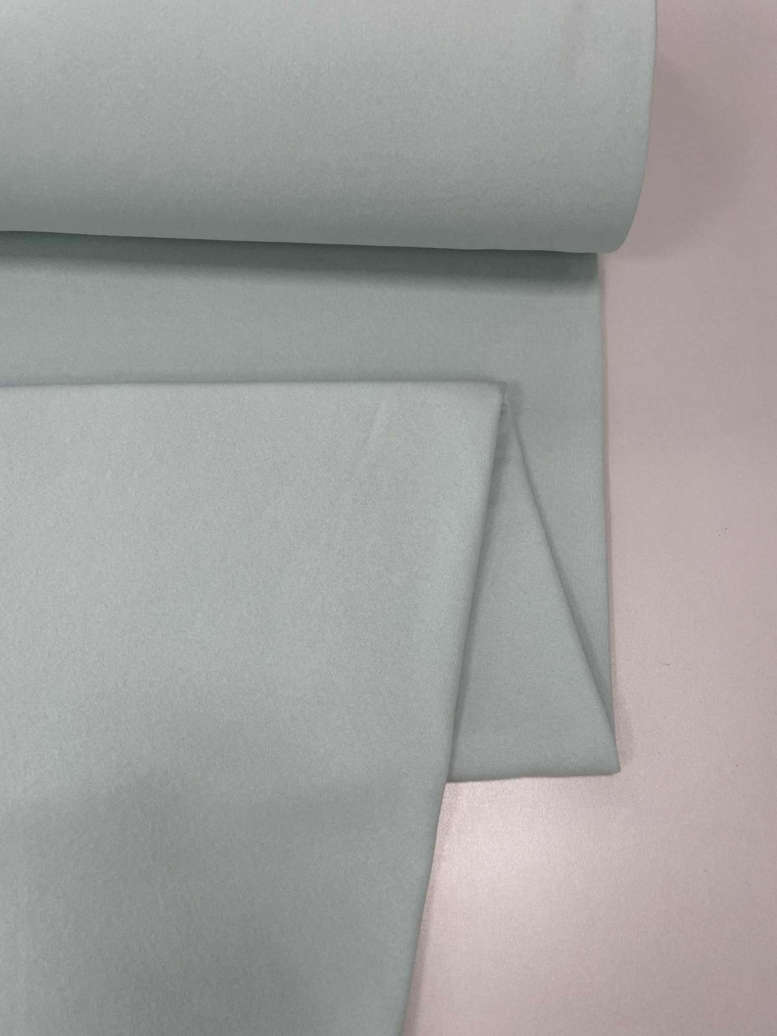 Pašiltintas, storas trikotažas Šviesi Akvamarino