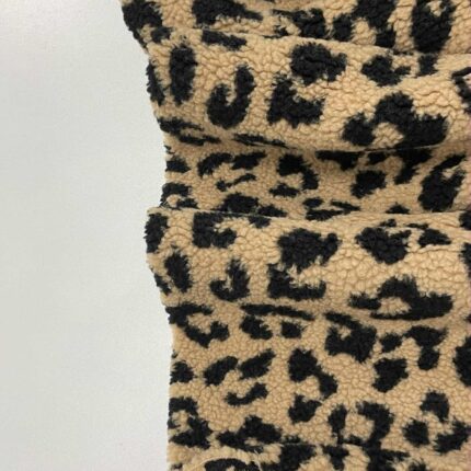 Teddy medžiaga Leopardinis — Dirbtinis kailis, teddy | Trys Pelėdos