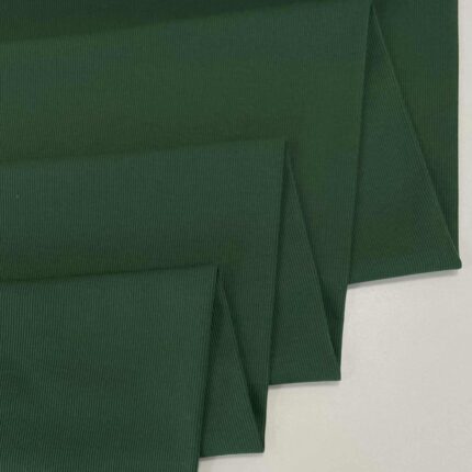 Vidutinis rib trikotažas DEEP GREEN — trikotažas | Trys Pelėdos