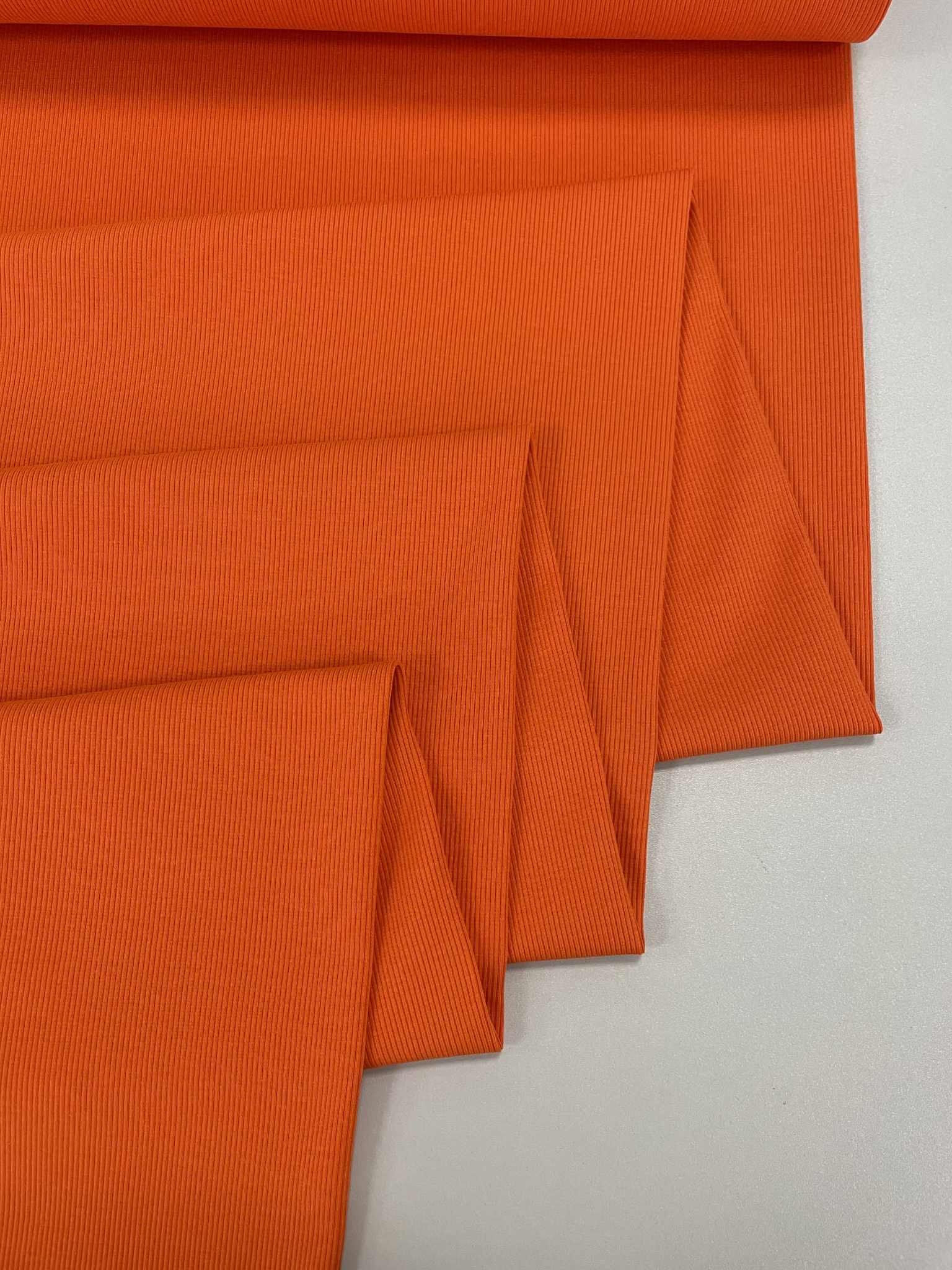 Vidutinis rib trikotažas ORANGE Vidutinis rib trikotažas ORANGE — trikotažas | Trys Pelėdos