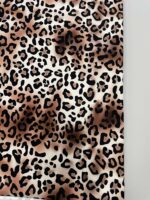 Kilpinis, skaitmeninės spaudos trikotažas Stambus Leopardinis
