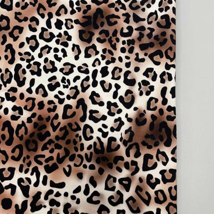 Kilpinis, skaitmeninės spaudos trikotažas Stambus Leopardinis