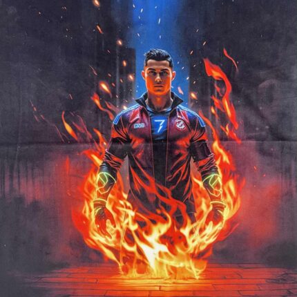 Soft veliūro, skaitmeninės spaudos panelė Ronaldo 7