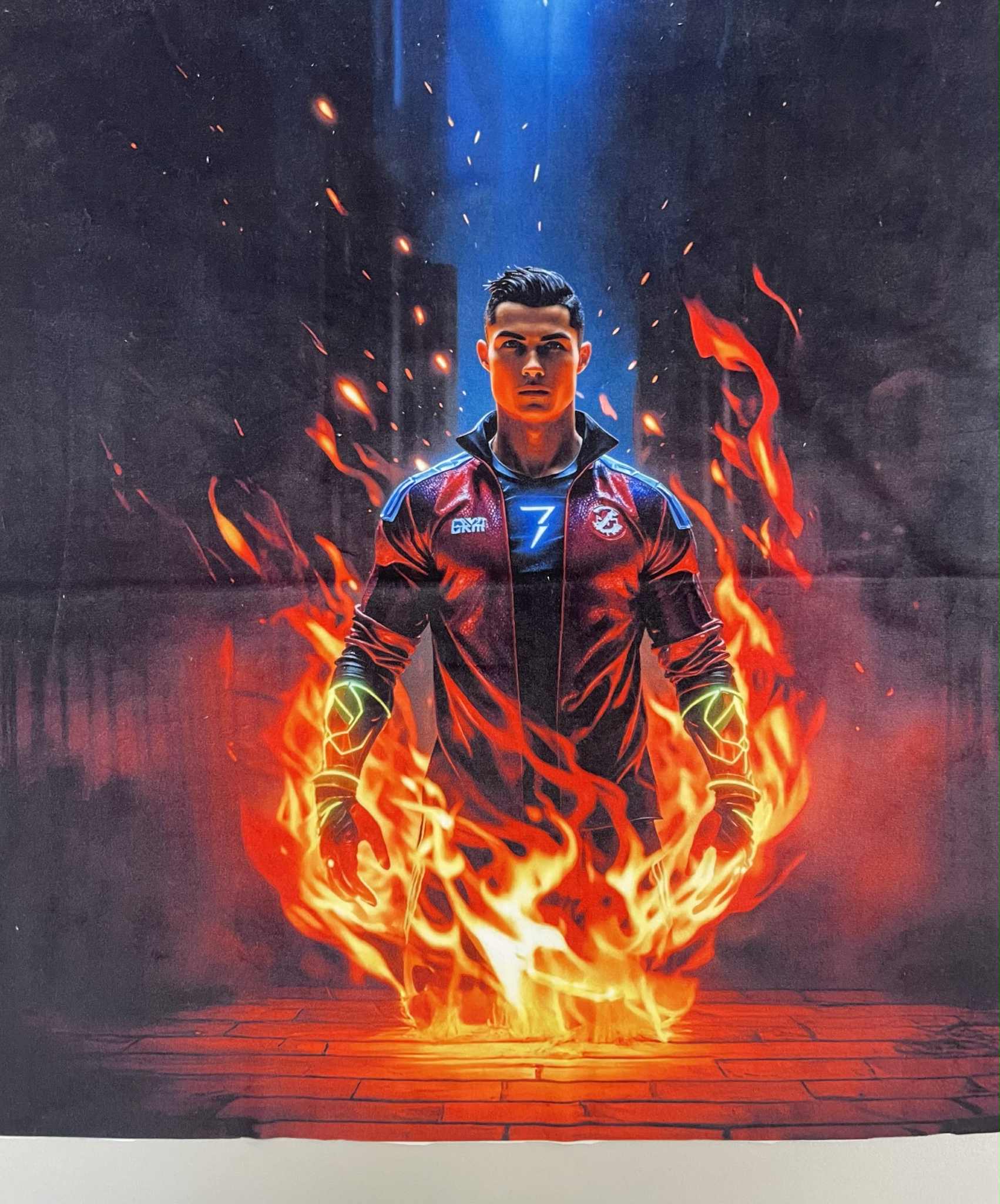 Soft veliūro, skaitmeninės spaudos panelė Ronaldo 7 Soft veliūro, skaitmeninės spaudos panelė Ronaldo 7