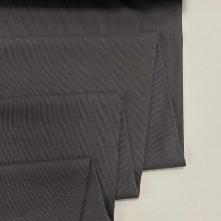 Vidutinio storumo rib trikotažas Pilkas Grafito