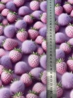 Soft veliūras su skaitmenine spauda Alyvinės braškės