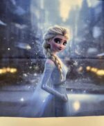 Soft veliūro, skaitmeninės spaudos panelė Elza