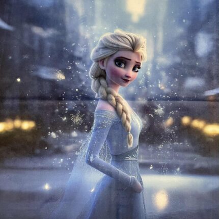 Soft veliūro, skaitmeninės spaudos panelė Elza