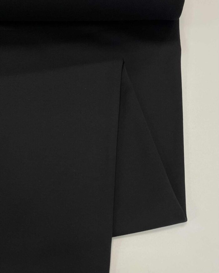 Pašiltintas, storas trikotažas Dark black