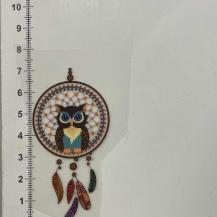 Termoaplikacija Pelėda sapnų gaudyklėje