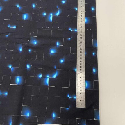 Kilpinis, skaitmeninės spaudos trikotažas Šviečiantys kvadratai