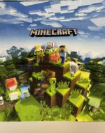 Soft veliūro, skaitmeninės spaudos panelė Minecraft
