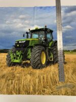 Soft veliūro, skaitmeninės spaudos panelė Traktorius pievoje