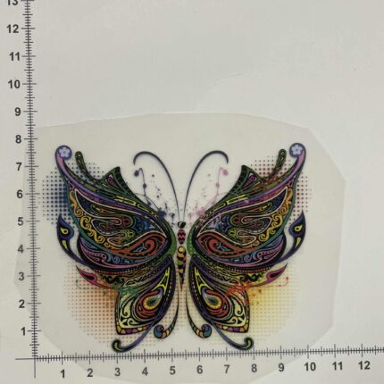 Termoaplikacija Įvairiaspalvis Drugelis