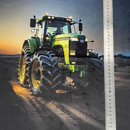 Soft veliūro, skaitmeninės spaudos panelė Traktorius