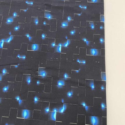 Kilpinis, skaitmeninės spaudos trikotažas Šviečiantys kvadratai