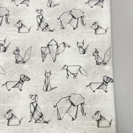 Kilpinis, skaitmeninės spaudos trikotažas Origami